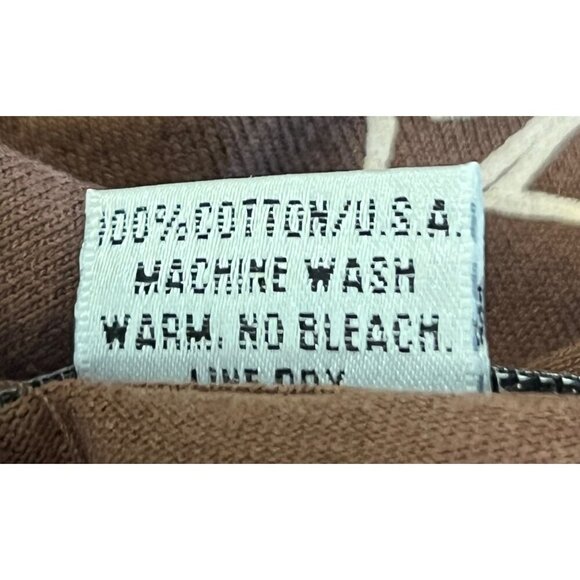 M.Mac Brown Button-Front Short Sleeve Dress Leaf Size Medium M Aloha EUC - Picture 6 of 6